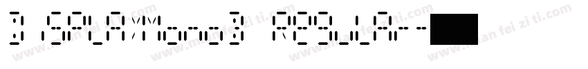 DisplayMonoB Regular字体转换